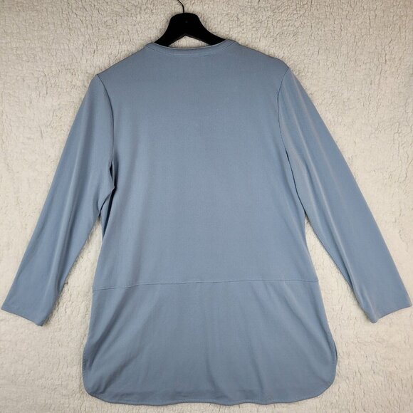 Lauren Ralph Lauren Large Womens Light Blue Button Up Long Sleeve Shirt - Picture 2 of 9